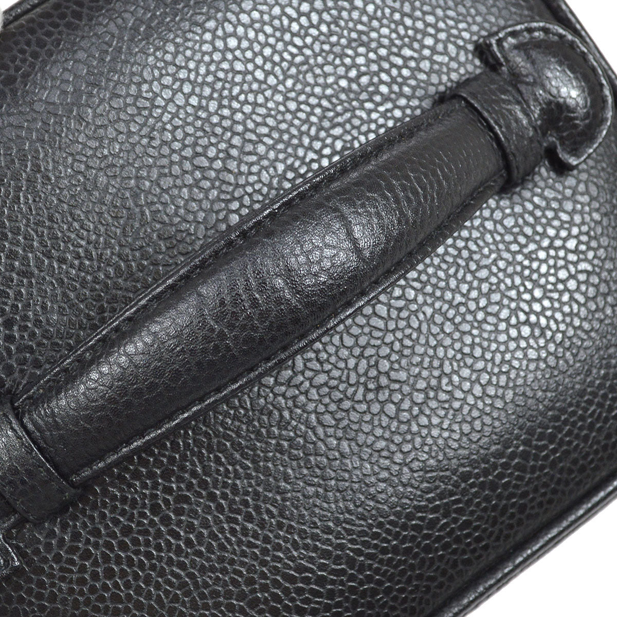CHANEL 1994-1996 Timeless Vanity Handbag Black Caviar AK38321f