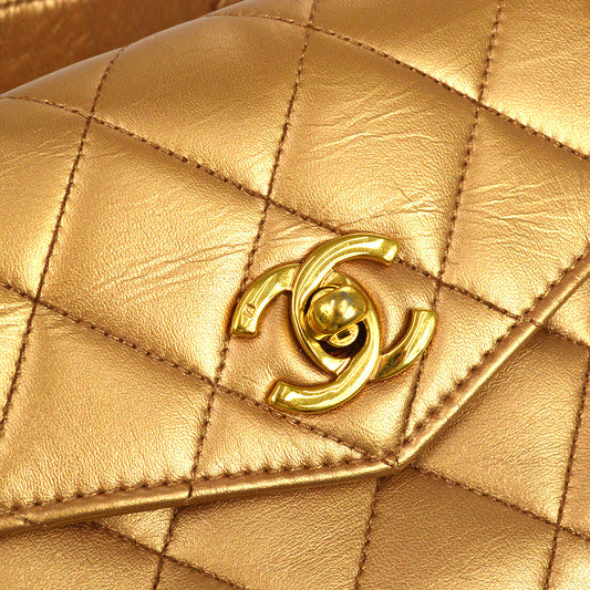 CHANEL 1991-1994 Belt Bag Bronze Lambskin