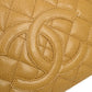 CHANEL 2003-2004 Hobo Bag Beige Caviar