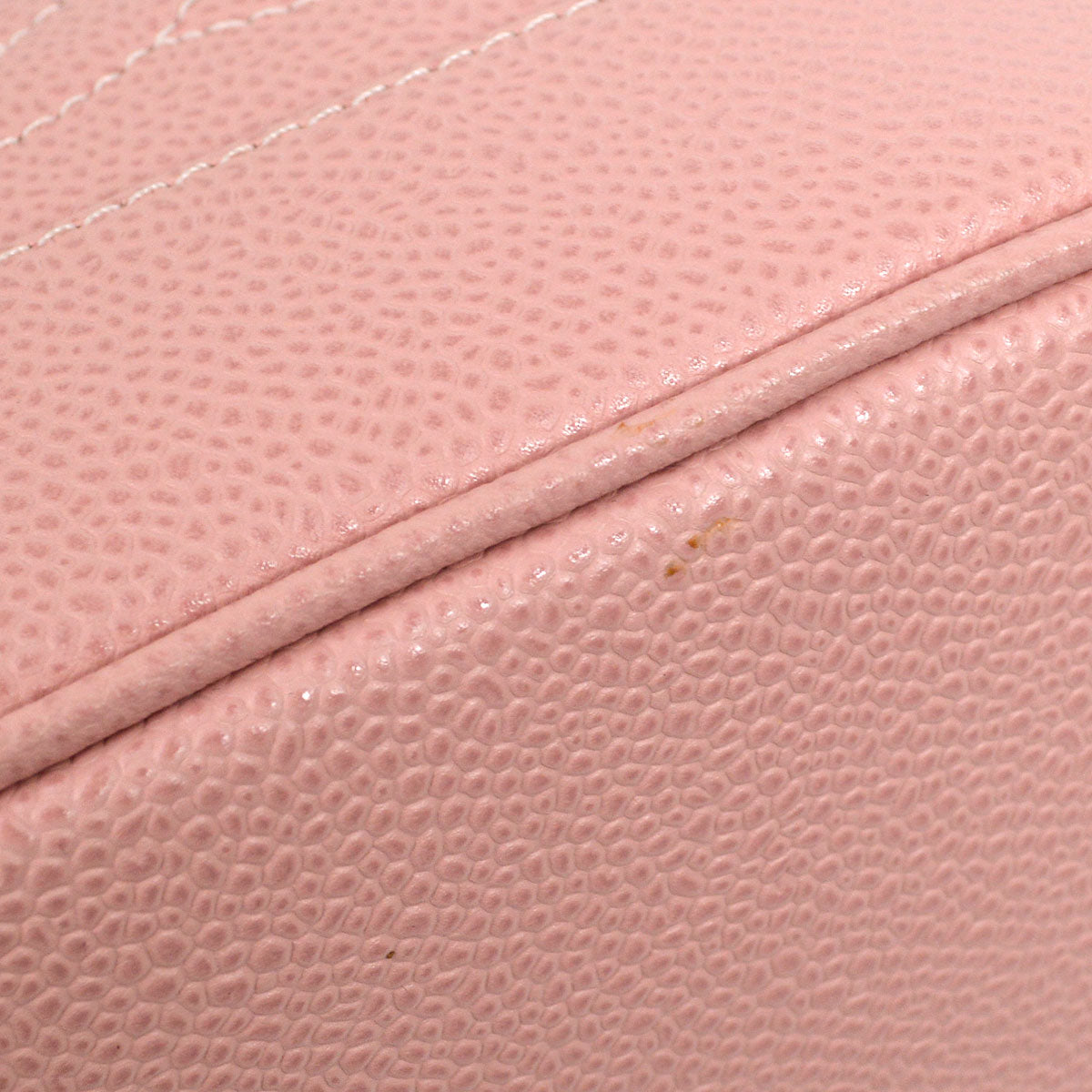 CHANEL 2003-2004 Timeless Vanity Handbag Pink Caviar 54933