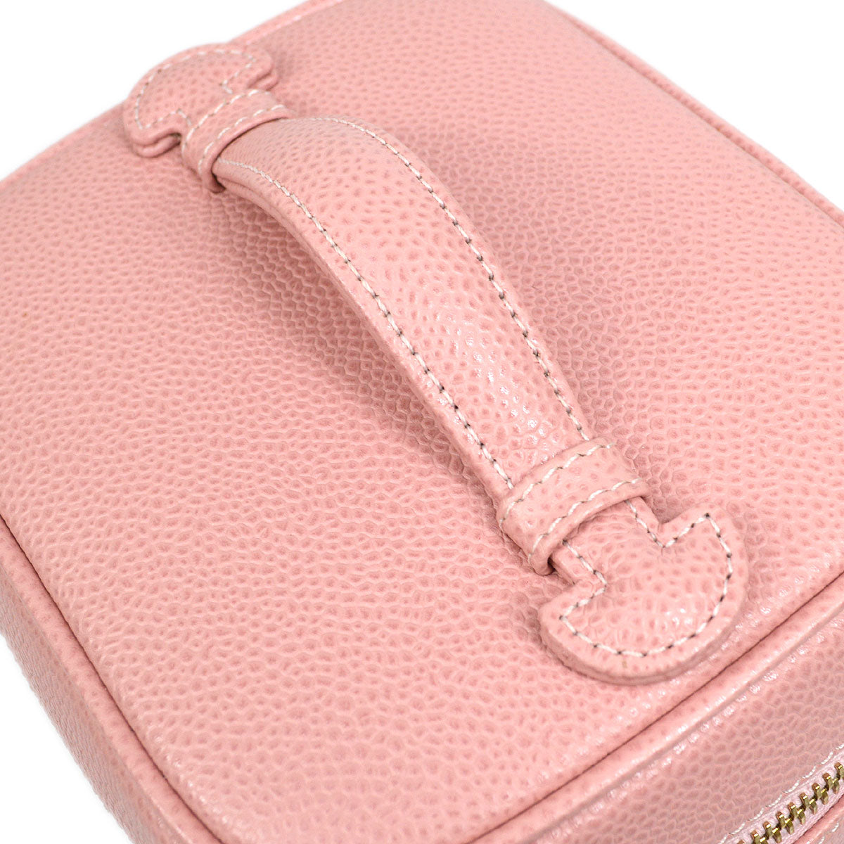 CHANEL 2003-2004 Timeless Vanity Handbag Pink Caviar 54933