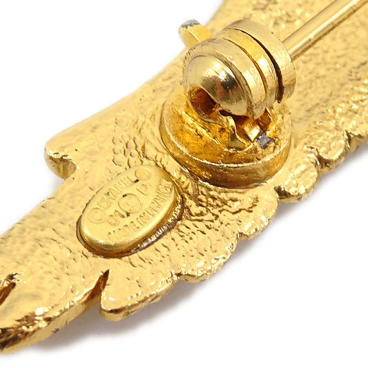 CHANEL 2001 Eagle Crystal Brooch Pin 24657