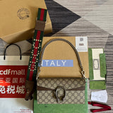 DIONYSUS 25 SMALL BAG IN GG SUPREME CANVAS Amelia Amelia