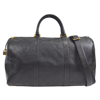 CHANEL 1997-1999 Cosmoline Boston 50 Black Caviar