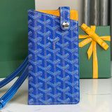 MONTMARTRE GM CASE 18 IN SAPPHIRE BLUE GOYARDINE CANVAS Amelia Bags