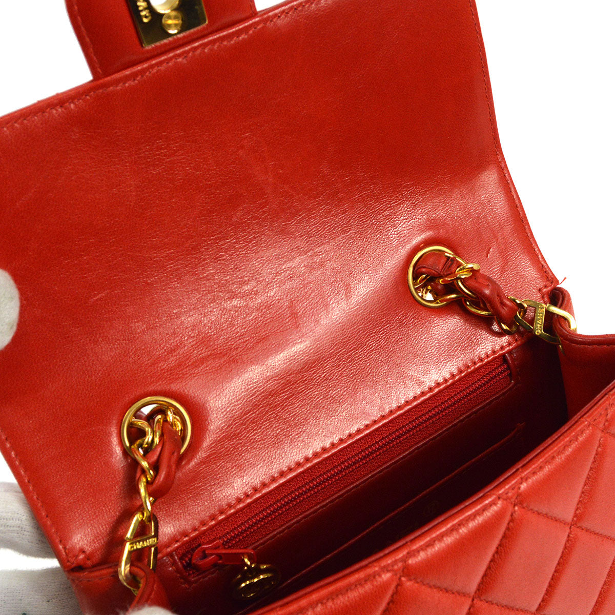 CHANEL 1994-1996 Mini Border Flap Handbag 55638