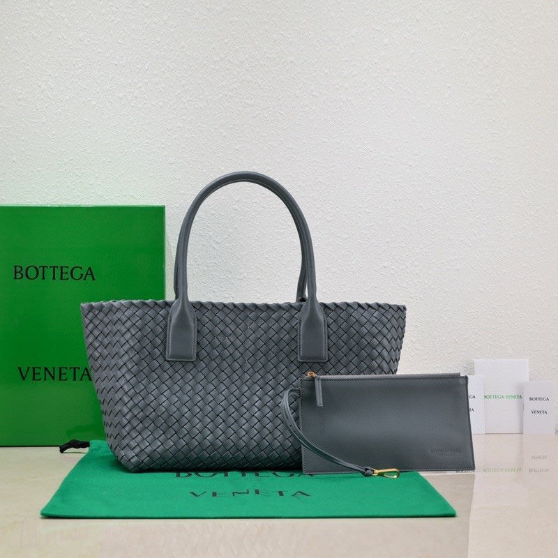 Large Cabat 45cm BaAmelia Blue Lambskin Ghw