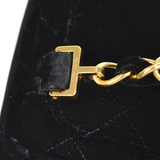 CHANEL Classic Flap Backpack Black Velvet 25502