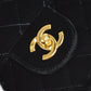 CHANEL 1994-1996 Classic Flap Backpack Black Velvet