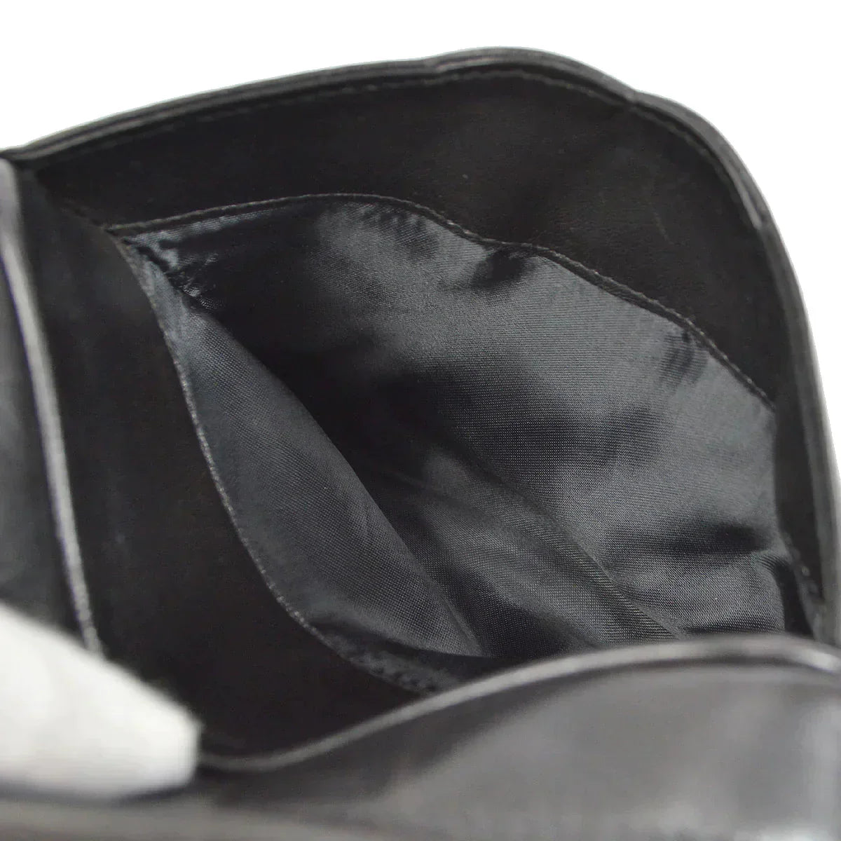 CHANEL 1994-1996 Triple CC Camera Bag Mini Black Lambskin 46417
