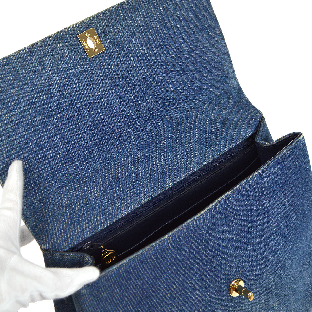 CHANEL 1997-1999 Kelly 30 Denim 26084