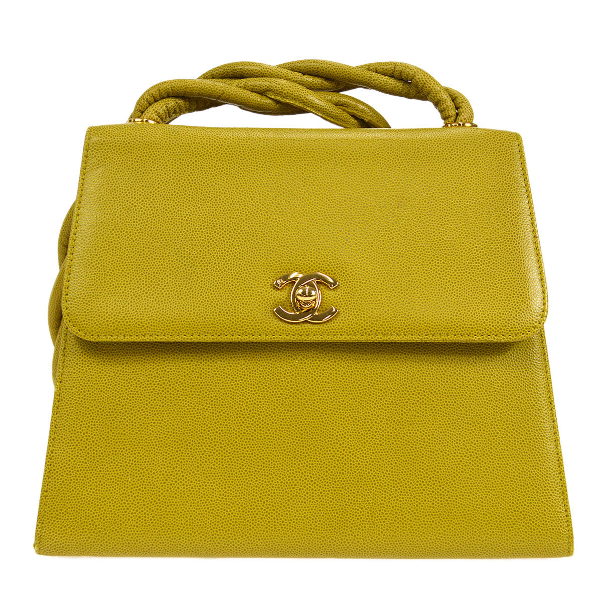 CHANEL 1997-1999 Trapezoid Flap Shoulder Bag Medium 17332