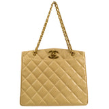 CHANEL Pocket Chain Tote Beige Caviar 26469