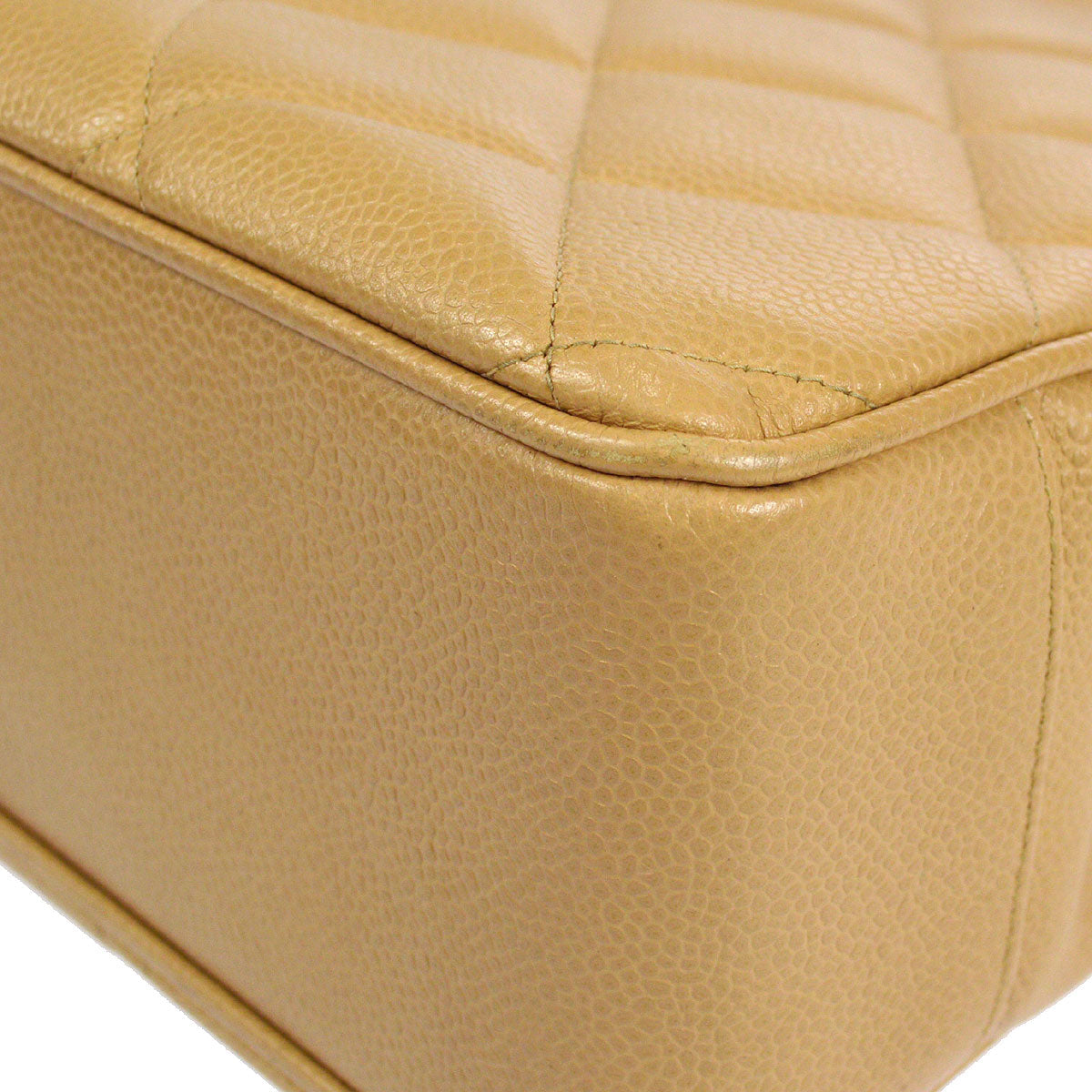CHANEL Pocket Chain Tote Beige Caviar 26469