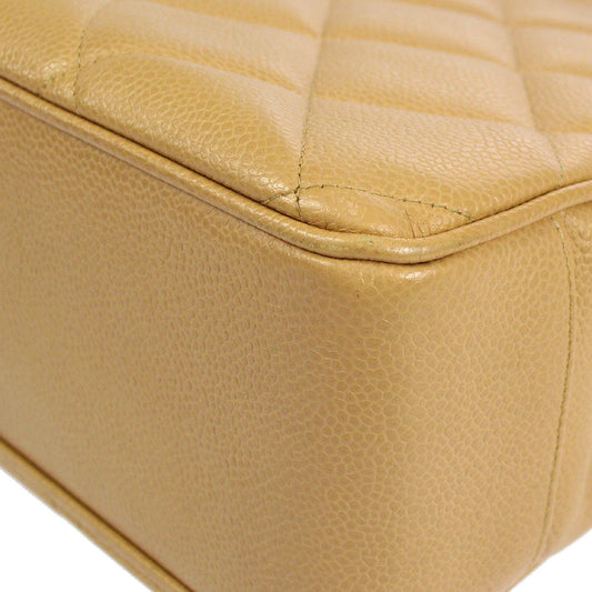 CHANEL Pocket Chain Tote Beige Caviar 26469