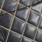 CHANEL 2001-2003 Wild Stitch Straight Flap Jumbo Black Calfskin