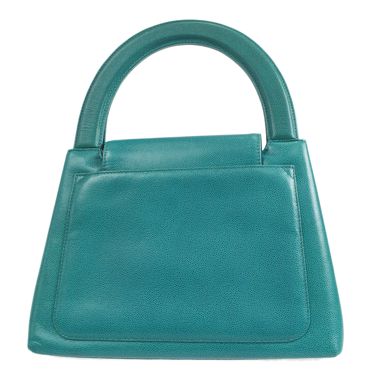 CHANEL 1998 Handbag Blue Caviar Medium 18059