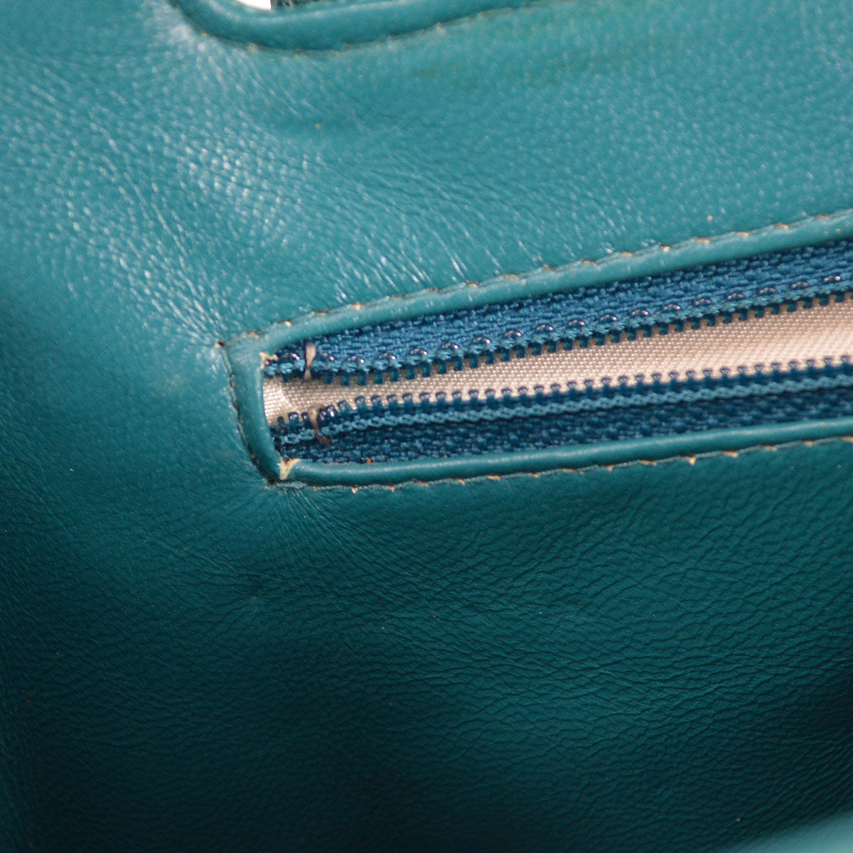 CHANEL 1998 Handbag Blue Caviar Medium 18059