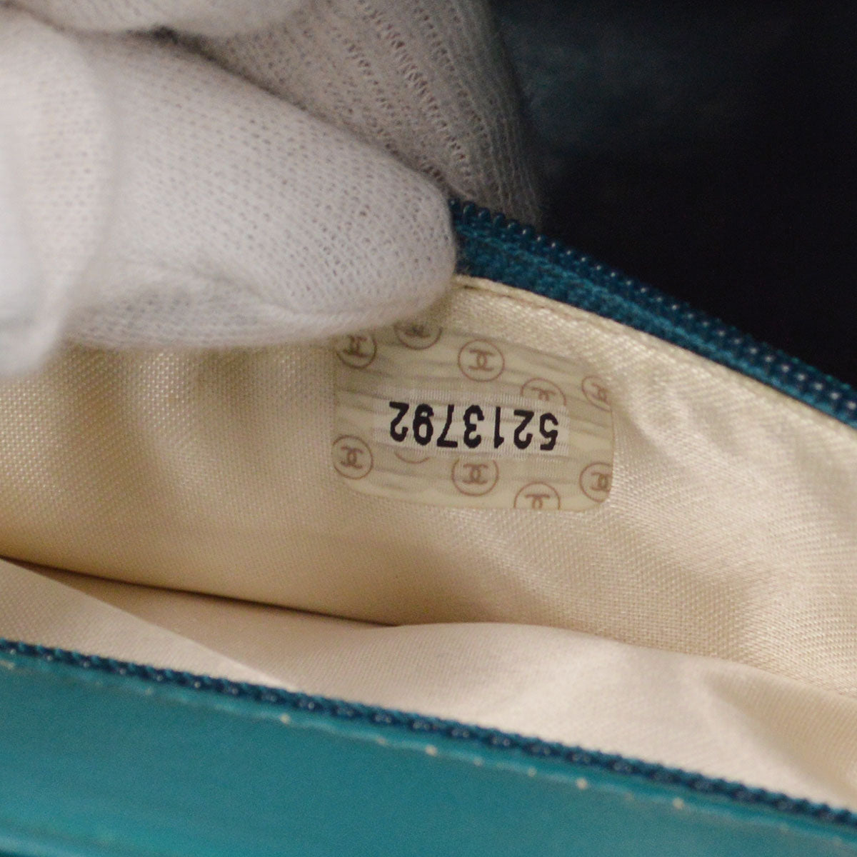 CHANEL 1998 Handbag Blue Caviar Medium 18059