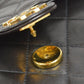 CHANEL 1997-1999 CC Pushlock Half Flap Medium Black Lambskin