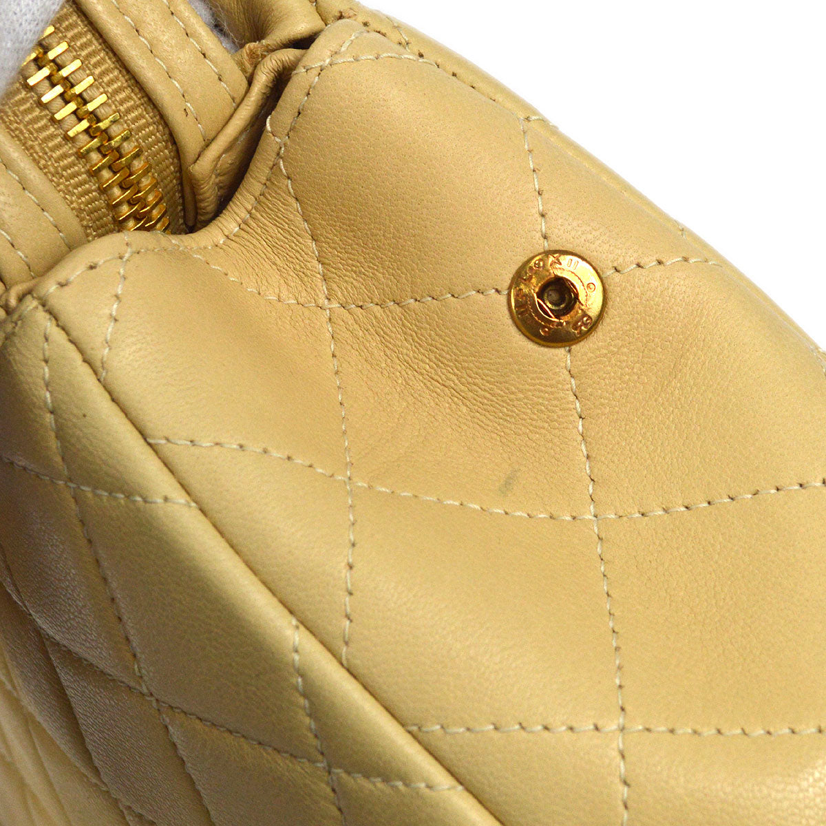 CHANEL Classic Flap Backpack Beige Lambskin 18066