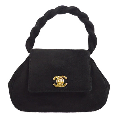 CHANEL * 1996-1997 Handbag Black Suede