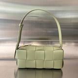 BRICK CASSETTE 28 IN GIN GREEN CALFSKIN Amelia Amelia