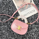 BESACE TRIPHOME 17 CALFSKIN PINK PASTEL Amelia