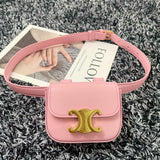 MINI TRIPHOME 11 WAIST BAG PINK PASTEL CALFSKIN Amelia Amelia