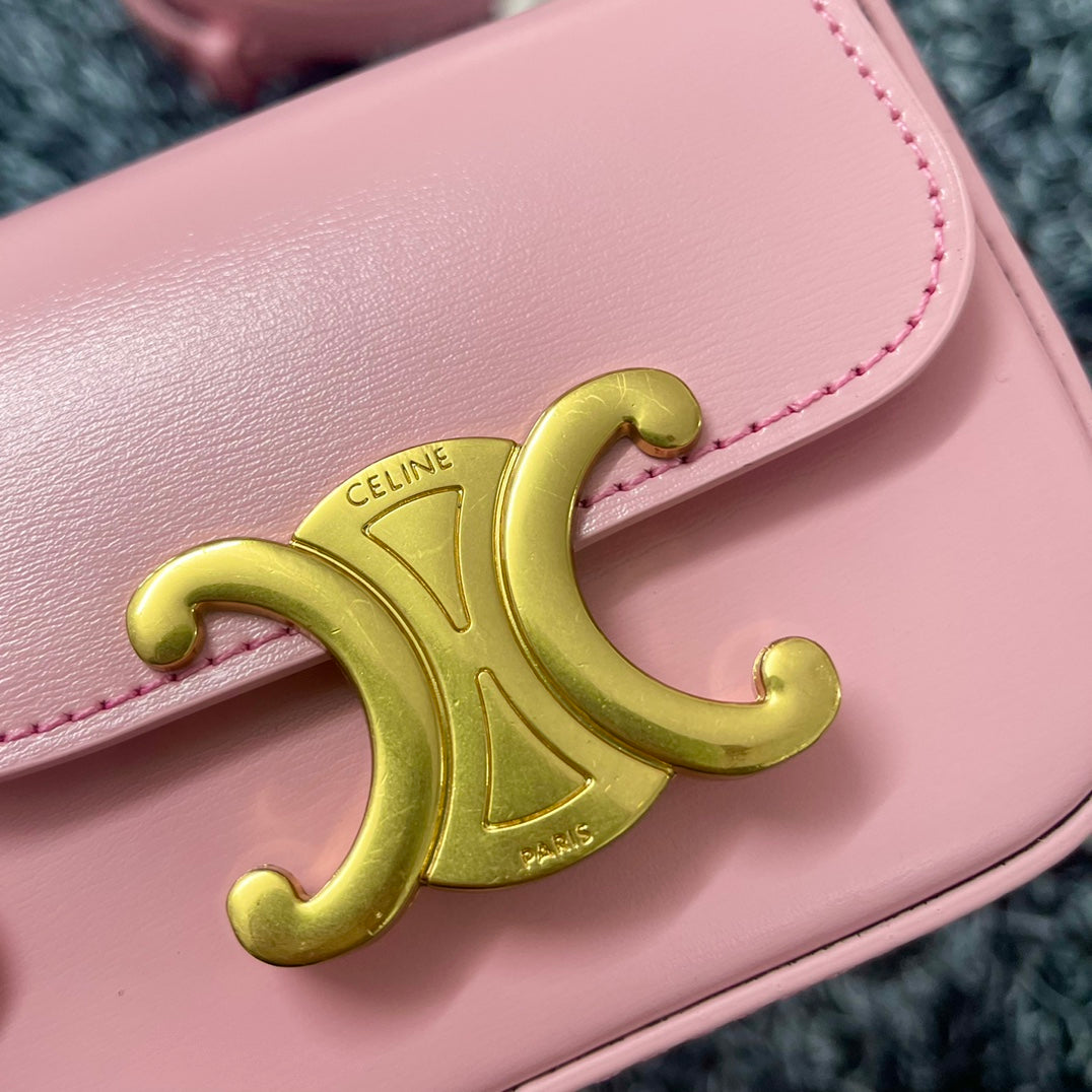 MINI TRIPHOME 11 WAIST BAG PINK PASTEL CALFSKIN Amelia Amelia