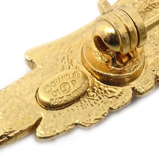 CHANEL 2001 Crystal & Gold Eagle Brooch 01P 26920
