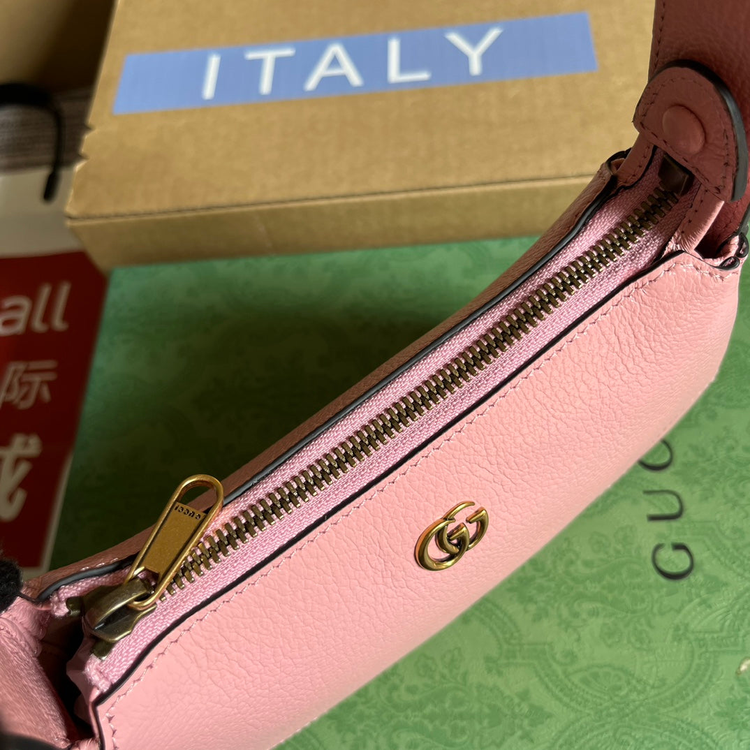 APHRODITE MINI 21 SHOULDER BAG IN LIGHT PINK CALFSKIN Amelia Amelia