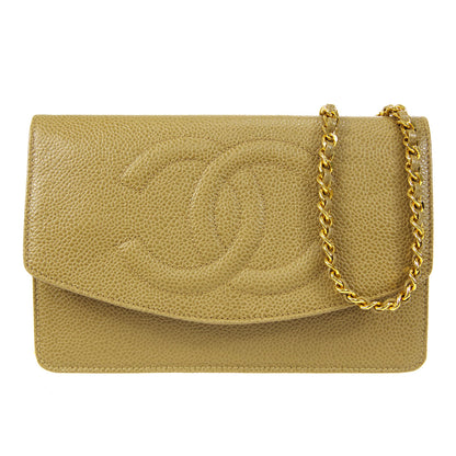 CHANEL 1996-1997 Timeless WOC Beige Caviar