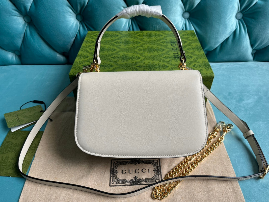BLONDIE 23 TOP-HANDLE BAG WHITE CALFSKIN Amelia