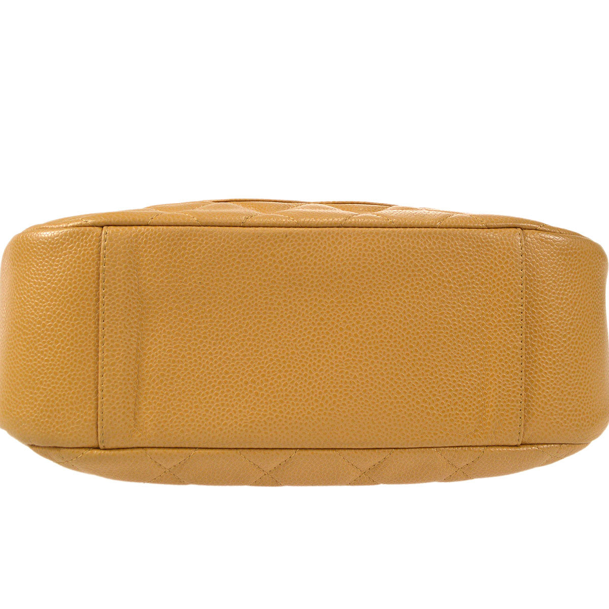 CHANEL 2004-2005 Hobo Bag Camel Caviar 27237