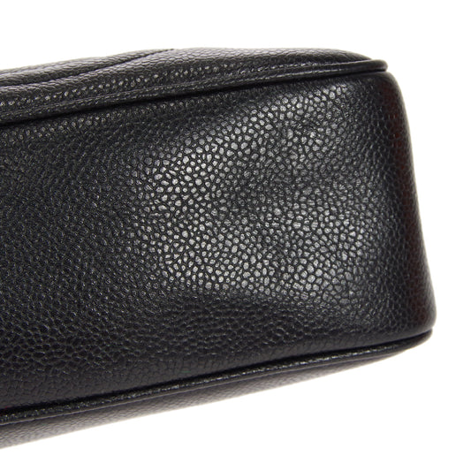 CHANEL 1994-1996 Triple CC Camera Bag Large Black Caviar