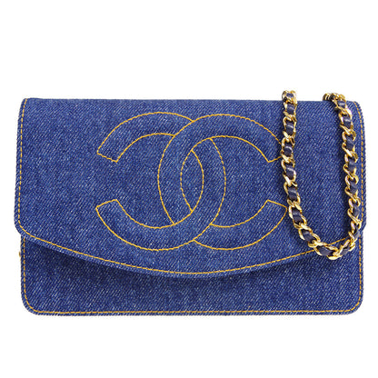CHANEL 1996-1997 Timeless WOC Denim
