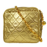 CHANEL Bijou Chain Shoulder Bag Gold Lambskin