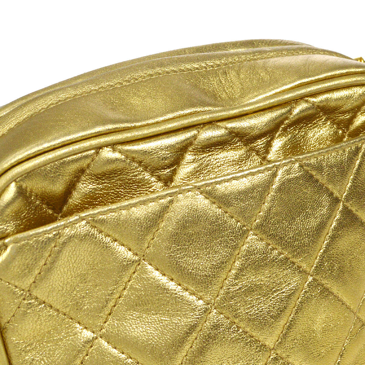 CHANEL Bijou Chain Shoulder Bag Gold Lambskin