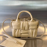 CANDY ARCO TOTE 20 IN BEIGE SOFT LAMBSKIN Amelia