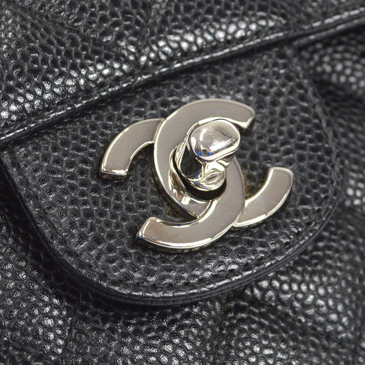 CHANEL 1997-1999 Classic Double Flap Small Black Caviar