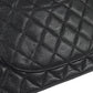 CHANEL 2000-2001 Classic Double Flap Medium SHW Black Caviar