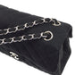 CHANEL 1996-1997 Double Side Classic Flap Medium SHW Black Jersey