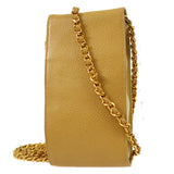 CHANEL 1994-1996 Timeless Phone Case Beige Caviar