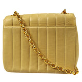 CHANEL Mademoiselle Bijou Chain Shoulder Bag Beige Lambskin