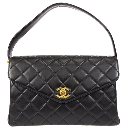 CHANEL Handbag Black Lambskin