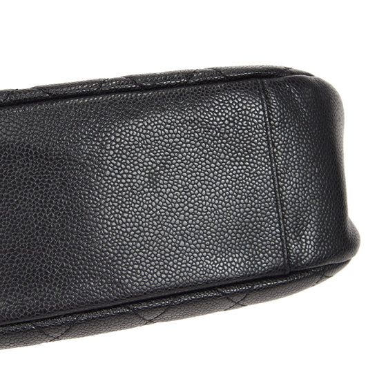 CHANEL Chain Handbag Black Caviar
