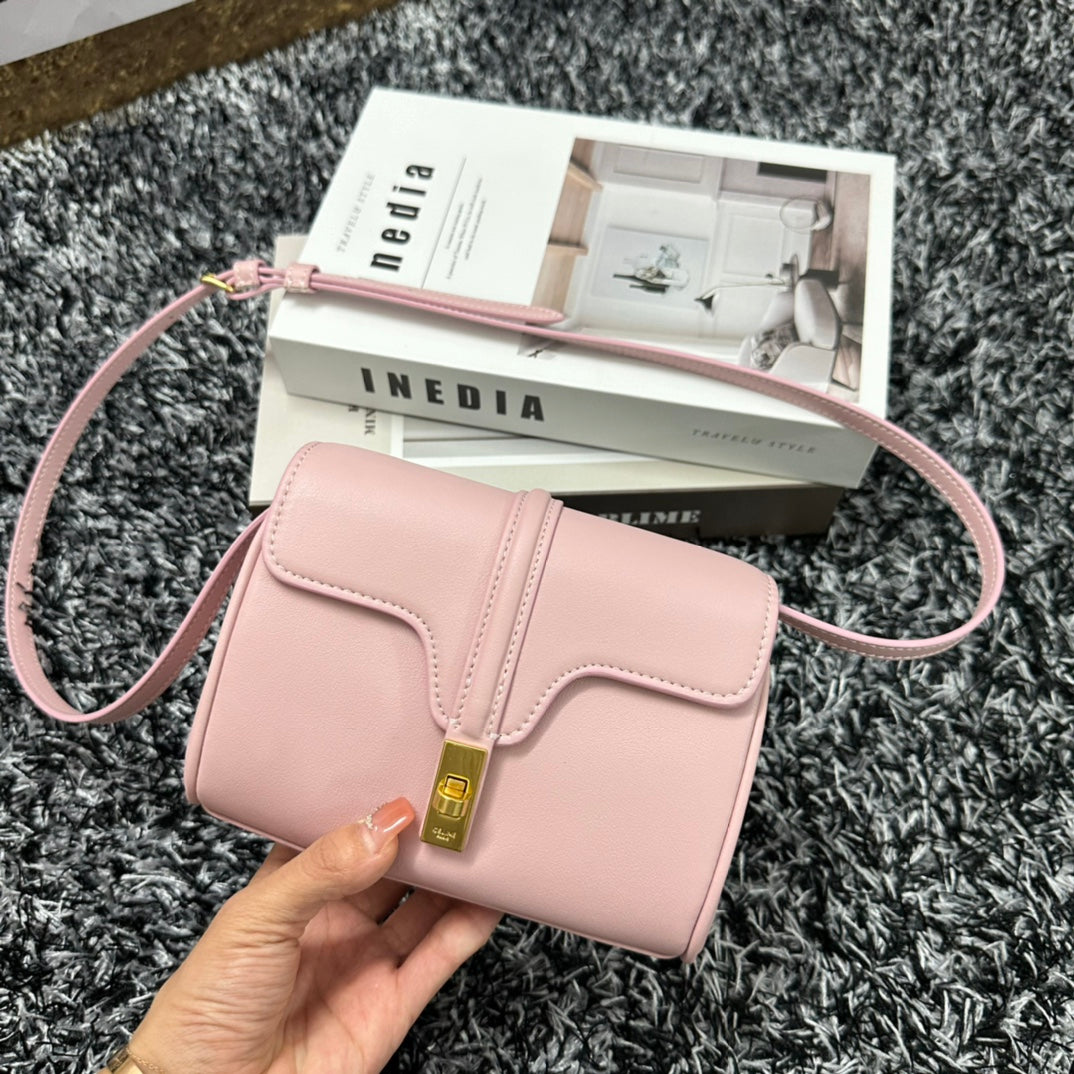 CLASSIC MINI 18 PINK PASTEL CALFSKIN Amelia Amelia