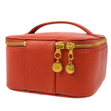 CHANEL Cosmetic Vanity Handbag Red Caviar
