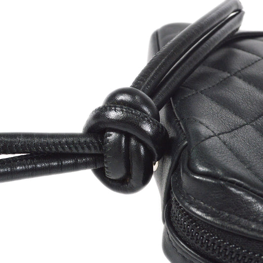 CHANEL Cambon Ligne Shoulder Bag Black Calfskin